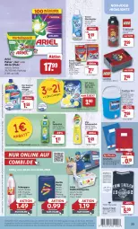 Gazetka promocyjna Combi - Prospekte - Gazetka - ważna od 03.08 do 03.08.2024 - strona 25 - produkty: allzweckreiniger, ariel, barilla, Bau, baumwolle, Becher, beutel, bier, drink, drinks, eis, elle, flasche, geschirr, getränk, getränke, halbfettmargarine, Hefte, Heu, kraft, lätta, lunchbox, margarine, milch, pasta, Pods, reiniger, reis, scheuermilch, schweppes, shirt, somat, spülmittel, T-Shirt, teller, Ti, trinkflasche, vernel, wasser, wc frisch, WC Frisch Kraft Aktiv, weck, weichspüler, wein, wolle, ZTE