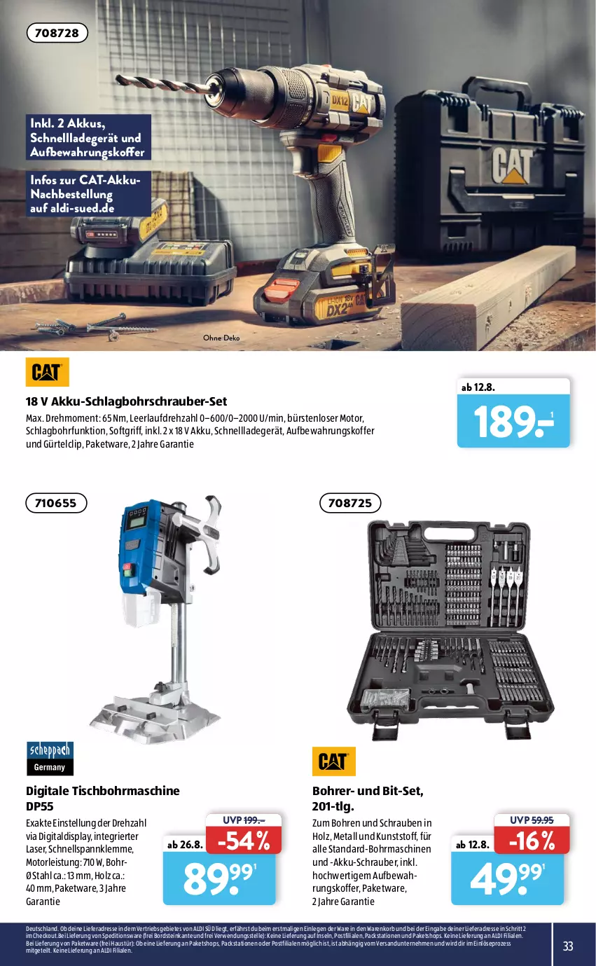 Aktueller Prospekt AldiSud - ALDI liefert - von 09.08 bis 28.08.2021 - strona 33