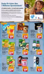 Gazetka promocyjna Rewe - Diese Woche im Angebot! - Gazetka - ważna od 23.04 do 23.04.2022 - strona 16 - produkty: aktionspreis, broccoli, buch, classico, cola, cookie, cookie dough, cornetto, deo, deospray, duschdas, duschgel, eis, elle, feinschmecker, hollandaise, hühner, Hühnersuppe, Kinder, knorr, langnese, lion, mac, magnum, nudel, nudeln, penne, pfeffer, Rauch, rebell, reis, rexona, Ria, riegel, sauce, sauce hollandaise, saucen, suppe, suppen, suppenliebe, Ti, veggie