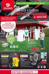 Gazetka promocyjna Selgros - Nonfood - Gazetka - ważna od 09.08 do 09.08.2023 - strona 1 - produkty: angebot, angebote, ball, braun, decke, eis, elle, gardena, garnitur, Germ, gin, HP, leine, LG, pril, Rauch, schlauch, teller, Ti, tisch, Trockner, wäscheschirm, waschmaschine, waschmaschinen