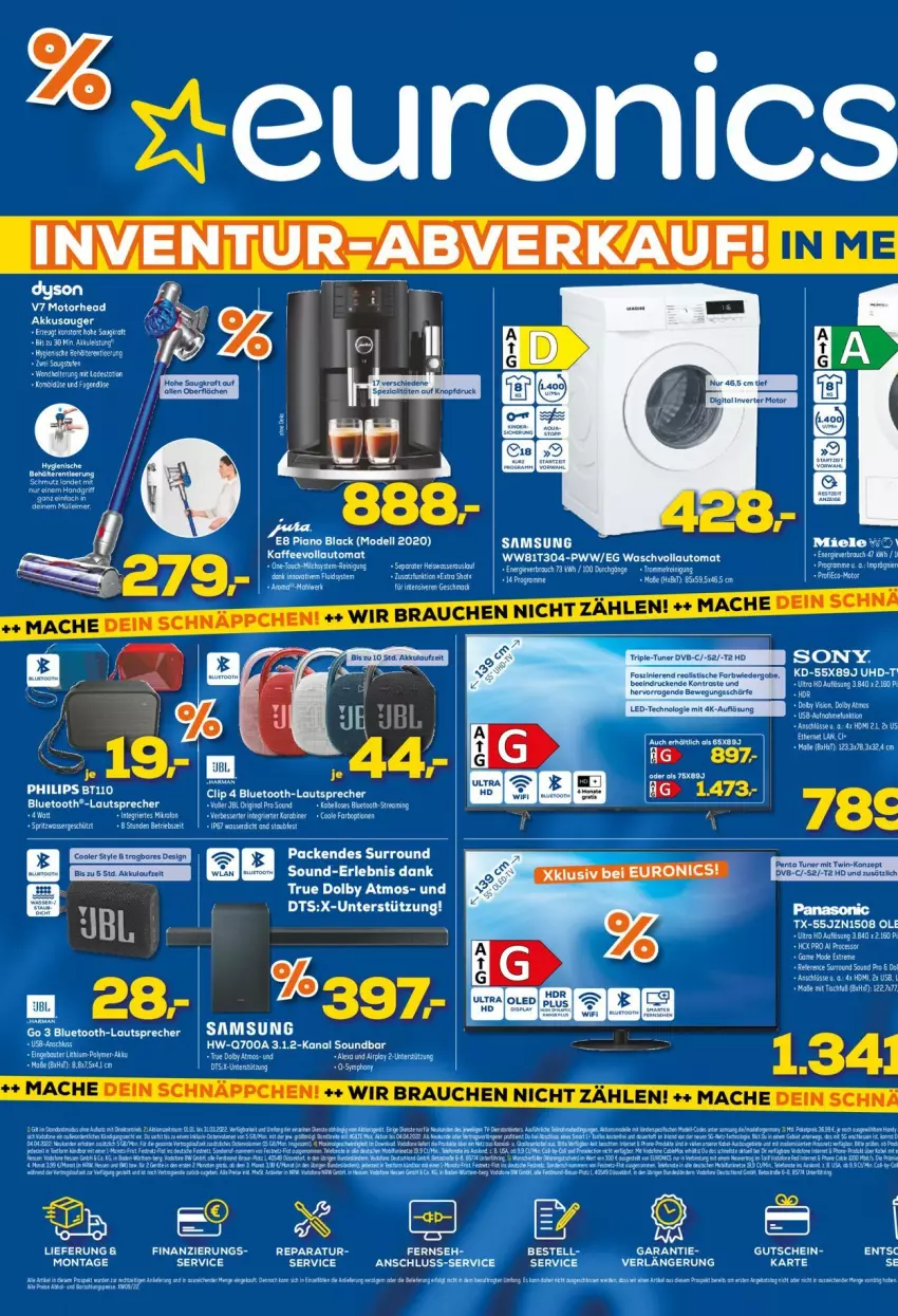 Aktueller Prospekt Euronics - Prospekte - von 02.03 bis 09.03.2022 - strona 1 - produkty: akku