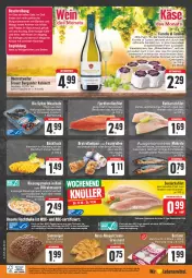 Gazetka promocyjna Edeka - Angebote der Woche - Gazetka - ważna od 14.10 do 14.10.2023 - strona 28 - produkty: aioli, aktionspreis, aqua, auer, backfisch, banane, berliner, bio, Blüte, braten, burgunder, creme, Croissant, eis, elle, essig, filet, fisch, fische, Fischer, fischtheke, flasche, fleisch, flieder, frucht, garnelen, grauer burgunder, ideal zum braten, je 750 g laib, kabinett, Käse, lachs, lachsfilet, mac, Makrele, mango, minze, Muscheln, Nougatcreme, nuss, omega, Omega-3, reis, rel, riesengarnelen, sauce, Schere, seelachsfilet, Sylter, Ti, tisch, Wild, ZTE