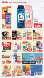 Gazetka promocyjna Famila - Prospekte - Gazetka - ważna od 20.04 do 20.04.2024 - strona 26 - produkty: body, body lotion, body milk, Borotalco, bruno banani, coupon, coupons, creme, deo, deospray, duschcreme, duschgel, eier, einwegrasierer, eis, elle, elnett, ente, erde, fa duschgel, flasche, gillette, gin, haarspray, L´Oréal, Lotion, mac, Maske, Mexx, natur, natura, nivea, nivea sun, Palette, pantene, pantene pro-v, Parodontax, pasta, Pflegespülung, pro-v, rasierapparat, rasierer, reis, Schaebens, shampoo, sofortrabatt, sonnencreme, spülung, swirl, syoss, Ti, venus, wilkinson, Yo, zahnpasta, ZTE