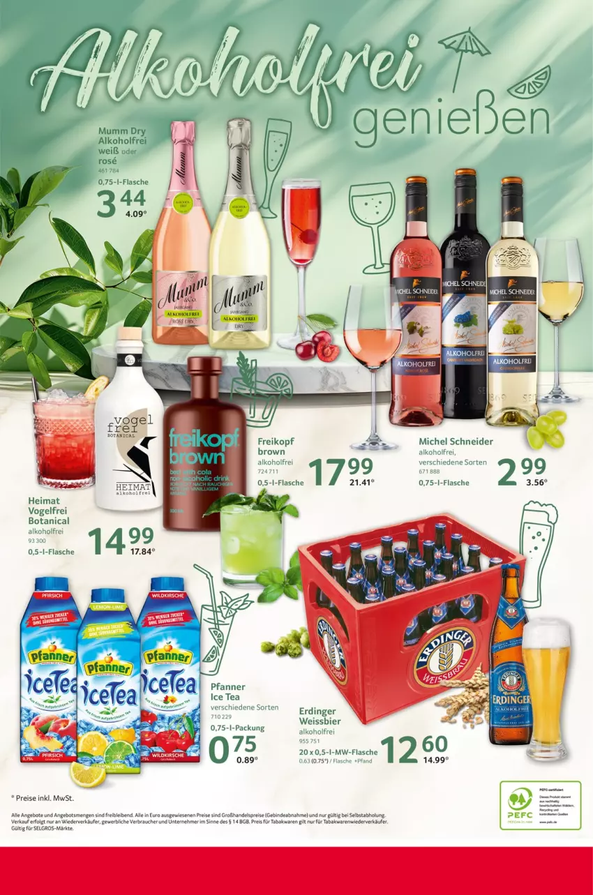 Aktueller Prospekt Selgros - Food - von 04.04 bis 10.04.2024 - strona 24 - produkty: alkohol, angebot, angebote, bier, Clin, eis, erdinger, flasche, ice tea, kirsch, kirsche, LG, Michel Schneider, mumm, mw-flasche, pfanne, Pfanner, Rauch, reis, tee, Ti, tisch, weissbier, Wild