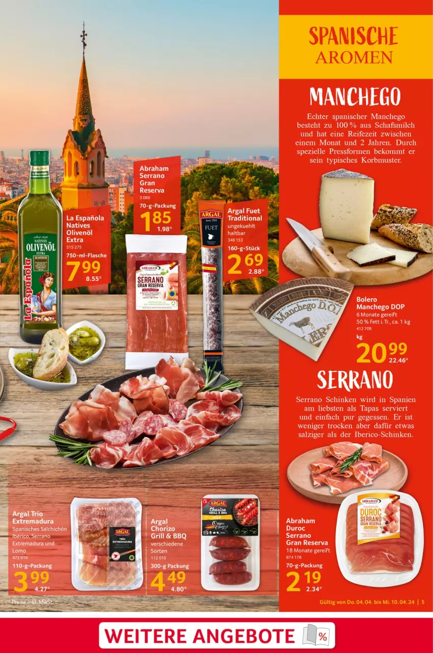 Aktueller Prospekt Selgros - Food - von 04.04 bis 10.04.2024 - strona 5 - produkty: olive, oliven, olivenöl, serrano