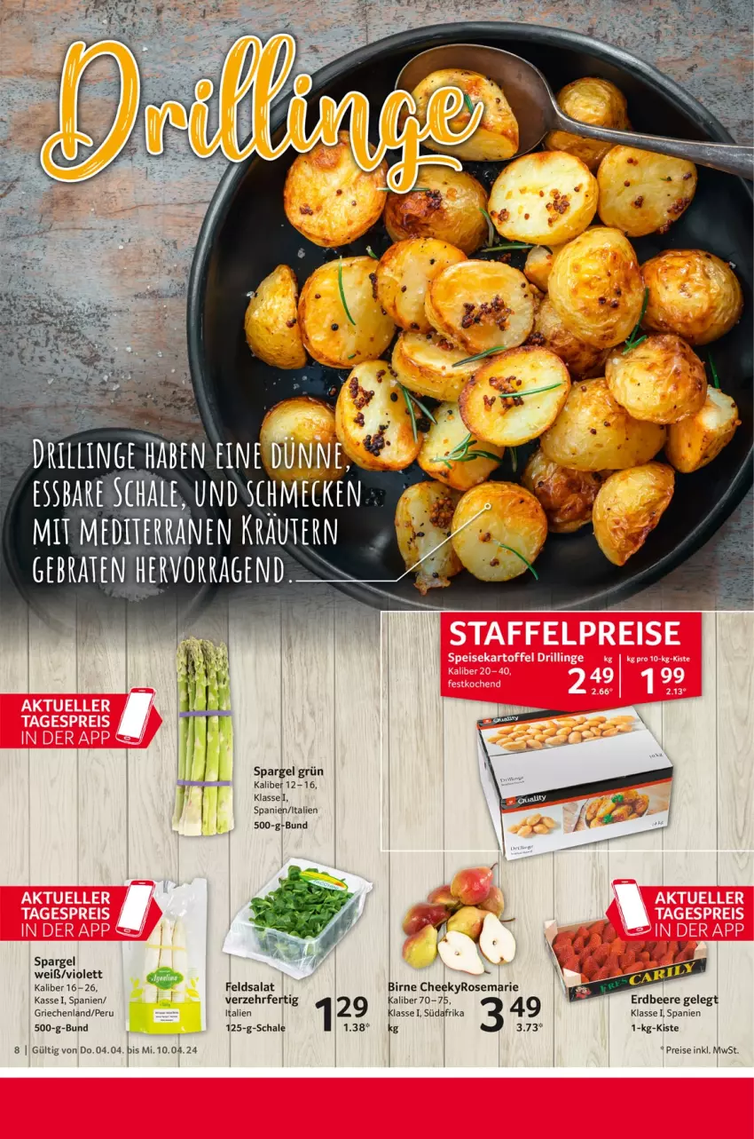 Aktueller Prospekt Selgros - Food - von 04.04 bis 10.04.2024 - strona 8 - produkty: beere, braten, eis, erdbeere, feldsalat, kräuter, kräutern, reis, salat, Schal, Schale, spargel, spargel grün, Ti