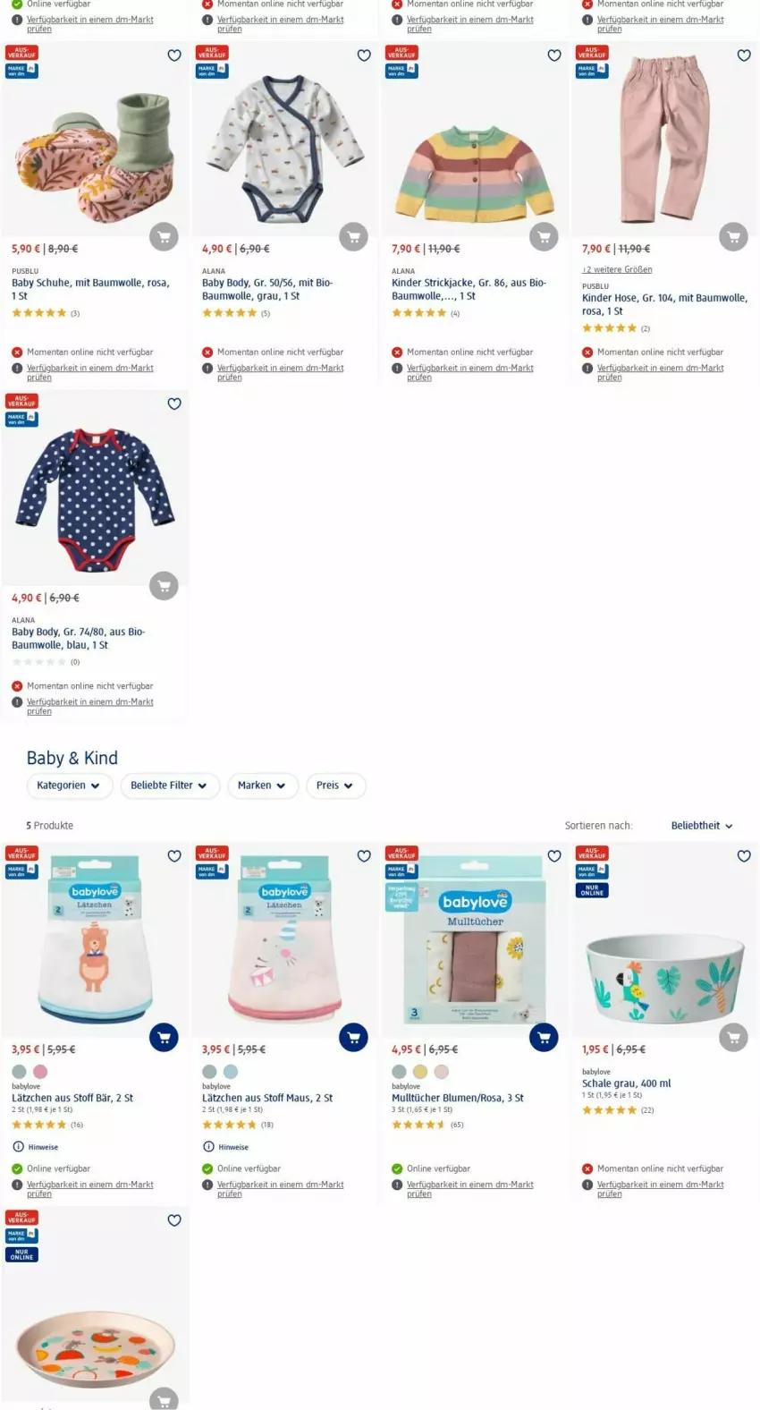 Aktueller Prospekt Dm Drogerie - Prospekte - von 07.08 bis 16.08.2023 - strona 3 - produkty: Babylove, Bau, baumwolle, bio, blume, blumen, body, eis, hose, Jacke, Kinder, Lätzche, Maus, Mulltücher, reis, Schal, Schale, schuhe, Strickjacke, tee, Ti, Tiere, tücher, usb, wolle