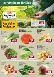 Gazetka promocyjna Rewe - Prospekte - Gazetka - ważna od 23.01 do 23.01.2022 - strona 5 - produkty: asti, eis, kartoffel, kartoffeln, Kürbis, papier, Papiertüte, salat, speisekartoffeln, Ti, Tüte, Wirsing, zwiebel, zwiebeln