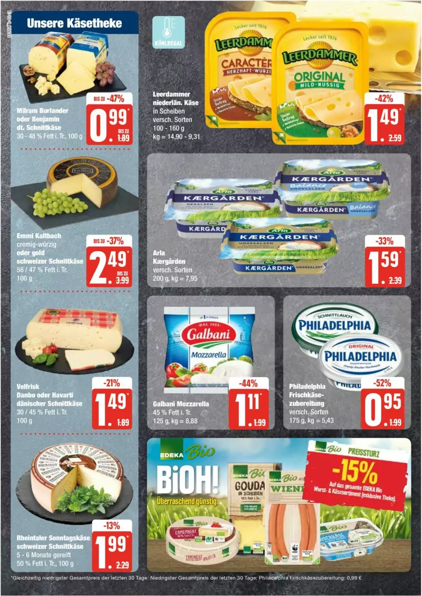 Aktueller Prospekt Edeka - Prospekte - von 12.08 bis 17.08.2024 - strona 10 - produkty: eis, frischkäse, frischkäsezubereitung, Käse, philadelphia, reis, Ti, ZTE