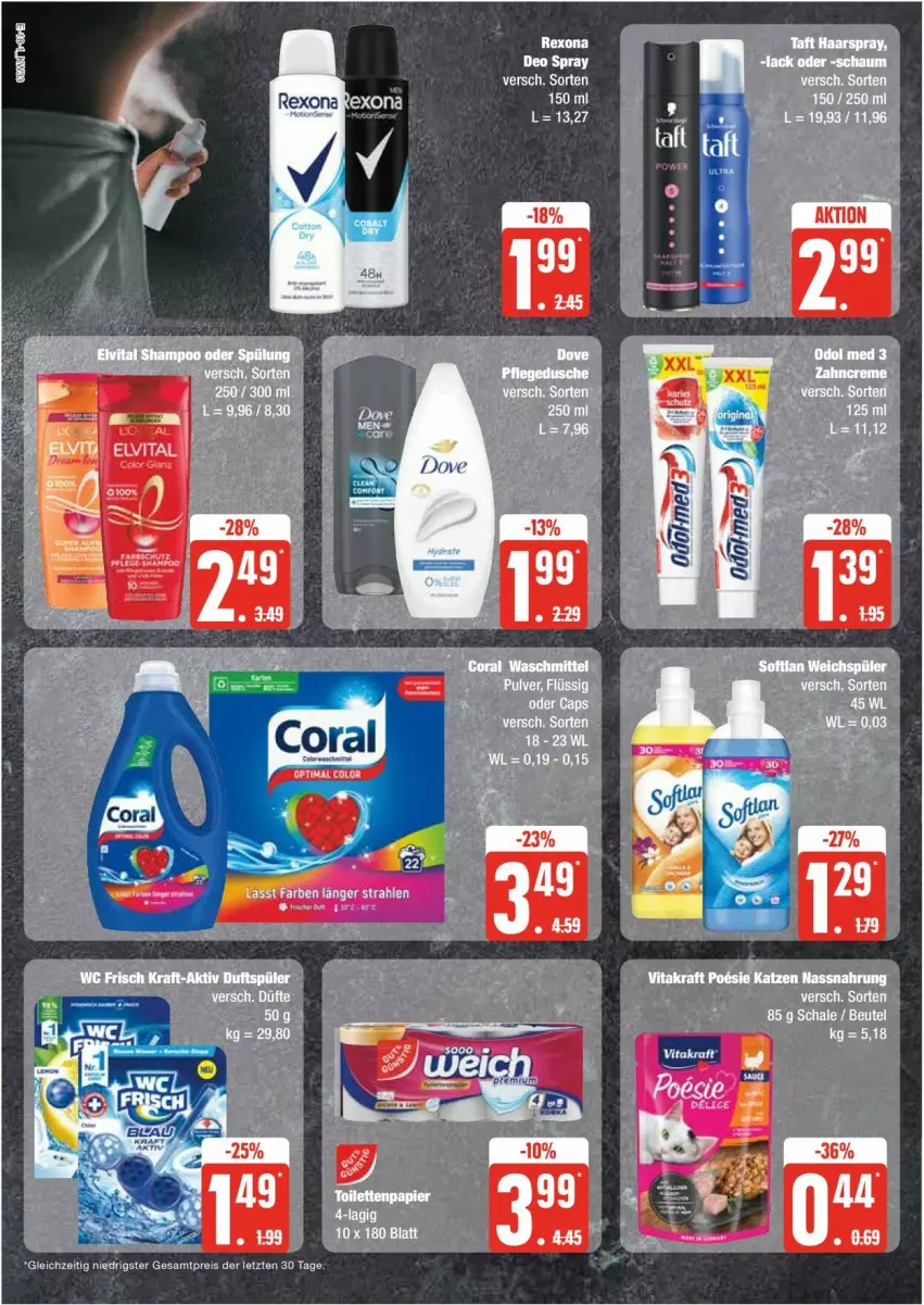 Aktueller Prospekt Edeka - Prospekte - von 12.08 bis 17.08.2024 - strona 18 - produkty: deo, deo spray, dove, eis, reis, rexona, Ti, ZTE