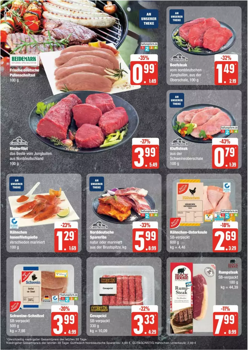 Aktueller Prospekt Edeka - Prospekte - von 12.08 bis 17.08.2024 - strona 4 - produkty: eis, filet, fleisch, gutfleisch, jungbullen, LG, natur, reis, rind, rinder, rinderfilet, spareribs, Ti, ZTE