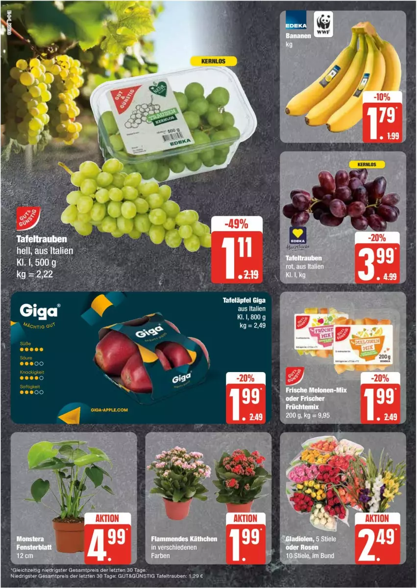 Aktueller Prospekt Edeka - Prospekte - von 12.08 bis 17.08.2024 - strona 6 - produkty: eis, reis, tafeltrauben, Ti, trauben, ZTE