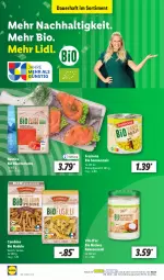 Gazetka promocyjna Lidl - Aktionsprospekt - Gazetka - ważna od 30.09 do 30.09.2023 - strona 14 - produkty: auer, bio, kokos, kokosnuss, Kokosnussöl, lachs, mais, ndk, nudel, nudeln, nuss, Räucherlachs, Schal, Schale, Ti, vita