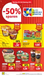 Gazetka promocyjna Lidl - Aktionsprospekt - Gazetka - ważna od 30.09 do 30.09.2023 - strona 8 - produkty: aktionspreis, caffè latte, cremissimo, eis, emmi, ferdi fuchs, gutsleberwurst, langnese, langnese cremissimo, latte, leberwurst, maggi, ndk, Pommersche, preisvorteil, reis, rügenwalder, Schal, Schale, sim, tee, teewurst, terrine, Ti, wurst, würstchen, ZTE