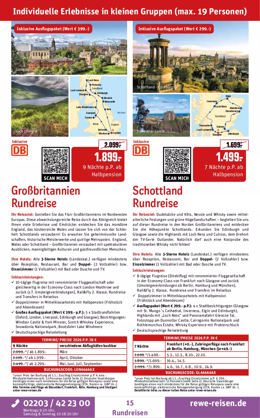 Aktueller Prospekt Rewe Reisen - Reiseprospekt - von 24.10 bis 26.12.2025 - strona 15 - produkty: Bad, bier, brita, buch, decke, deutschsprachige reiseleitung, dusche, eis, Elektro, elle, erde, gin, inklusivleistungen, leine, lenco, LG, Meister, Metro, Nordsee, pool, pril, rama, reis, rezept, ring, rwe, sac, schott, scotch, Ti, uhr, usb, Weste, whiskey, whisky, WICK, Yo