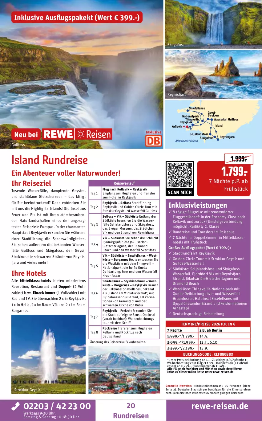 Aktueller Prospekt Rewe Reisen - Reiseprospekt - von 24.10 bis 26.12.2025 - strona 20 - produkty: aust, Bad, buch, decke, deutschsprachige reiseleitung, eis, elle, ente, erde, harman, hella, Heu, inklusivleistungen, natur, naturland, reis, reiseverlauf, rel, rezept, Ti, tisch, uhr, wasser