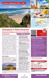 Gazetka promocyjna Rewe Reisen - Reiseprospekt - Gazetka - ważna od 26.12 do 26.12.2025 - strona 14 - produkty: arla, Bad, buch, cheddar, deutschsprachige reiseleitung, dusche, eis, Elektro, elle, harman, Heu, inklusivleistungen, leine, Metro, natur, pril, rama, reis, reiseverlauf, rel, rezept, rwe, SANTE, Ti, tisch, uhr