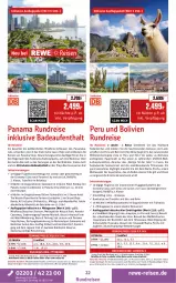 Gazetka promocyjna Rewe Reisen - Reiseprospekt - Gazetka - ważna od 26.12 do 26.12.2025 - strona 22 - produkty: alkohol, alkoholische getränke, ananas, Bad, bonita, buch, decke, deutschsprachige reiseleitung, eis, elle, erde, Garten, getränk, getränke, gin, hochland, inklusivleistungen, lion, lorenz, mac, Metro, natur, natura, perla, reis, rel, rum, Schere, Ti, uhr