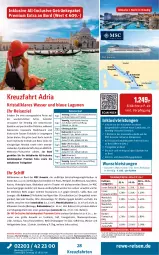 Gazetka promocyjna Rewe Reisen - Reiseprospekt - Gazetka - ważna od 26.12 do 26.12.2025 - strona 28 - produkty: angebot, angebote, asti, auer, Bad, balkonkabine, bett, Betten, bier, Biere, buch, champagne, champagner, cocktail, cocktails, deo, drink, drinks, dusche, eis, elle, erde, fanta, fenster, flasche, getränk, getränke, gutschein, inklusivleistungen, kreuzfahrten, likör, meerblickkabine, monte, natur, Persona, pool, pril, reis, reiseverlauf, rel, Ria, rind, saft, SANTE, spirituosen, Sport, Thea, Ti, tisch, uhr, wasser, wein