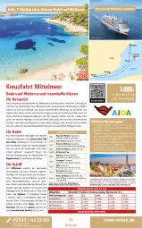 Gazetka promocyjna Rewe Reisen - Reiseprospekt - Gazetka - ważna od 26.12 do 26.12.2025 - strona 29 - produkty: asti, Bad, balkonkabine, ball, bett, Betten, body, brita, buch, decke, dusche, eis, elle, ente, fanta, getränk, getränke, harman, inklusivleistungen, meerblickkabine, Metro, Persona, pool, rama, reis, reiseverlauf, rel, ring, Sport, Thea, Ti, tisch, uhr