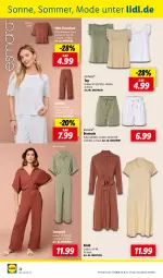 Gazetka promocyjna Lidl - Aktuelle Onlineshop-Highlights - Gazetka - ważna od 30.06 do 30.06.2024 - strona 24 - produkty: bermuda, elle, esmara, jumpsuit, kleid, Mode, ndk, shirt, Ti