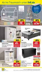 Gazetka promocyjna Lidl - Aktuelle Onlineshop-Highlights - Gazetka - ważna od 30.06 do 30.06.2024 - strona 30 - produkty: bett, bettkasten, boxspringbett, braun, dell, drehtürenschrank, Holz, Kinder, Kinderbett, kleid, kleider, latte, lattenrost, Liege, matratze, Mode, ndk, regal, ring, rwe, Schrank, Sitzauflage, Sitztruhe, spiegel, Ti, Tipi, topper, türenschrank, und matratze, wendematratze, ZTE