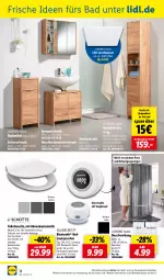 Gazetka promocyjna Lidl - Aktuelle Onlineshop-Highlights - Gazetka - ważna od 30.06 do 30.06.2024 - strona 34 - produkty: auto, Bad, Bademöbel, Badmöbel, Beckenunterschrank, dell, Duschradio, duschvorhang, eis, elle, hochschrank, lautsprecher, LG, möbel, Mode, ndk, Radio, ring, Schrank, Seitenschrank, silvercrest, spiegel, spiegelschrank, Ti, unterschrank, waschbecken, waschbeckenunterschrank, wasser, ZTE