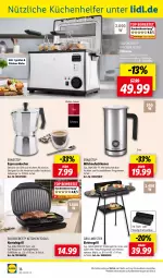 Gazetka promocyjna Lidl - Aktuelle Onlineshop-Highlights - Gazetka - ważna od 30.06 do 30.06.2024 - strona 36 - produkty: Behälter, eis, Elektro, ernesto, espresso, Espressokocher, fritteuse, grill, grillfläche, herdarten, Kocher, kontaktgrill, küche, Küchen, Küchenhelfer, leine, Meister, milch, milchaufschäumer, ndk, Schal, Schale, silvercrest, standgrill, Ti, tisch