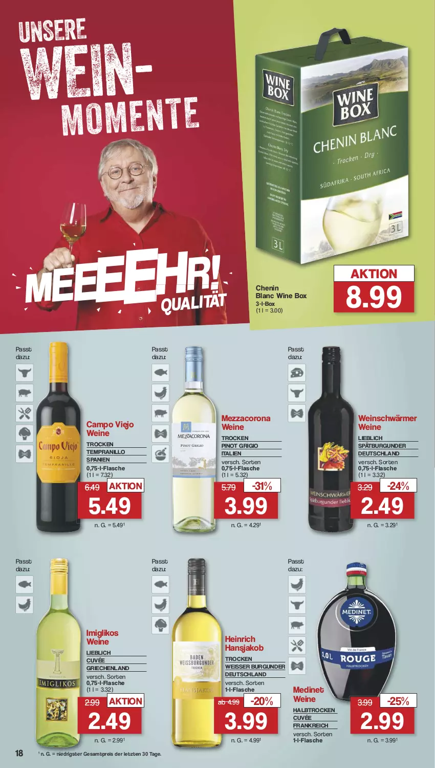 Aktueller Prospekt Famila - Prospekte - von 12.08 bis 17.08.2024 - strona 20 - produkty: burgunder, campo viejo, corona, cuvée, eis, flasche, jako, medinet, mezzacorona, Pinot, pinot grigio, reis, spätburgunder, tempranillo, Ti, wein, weine, ZTE