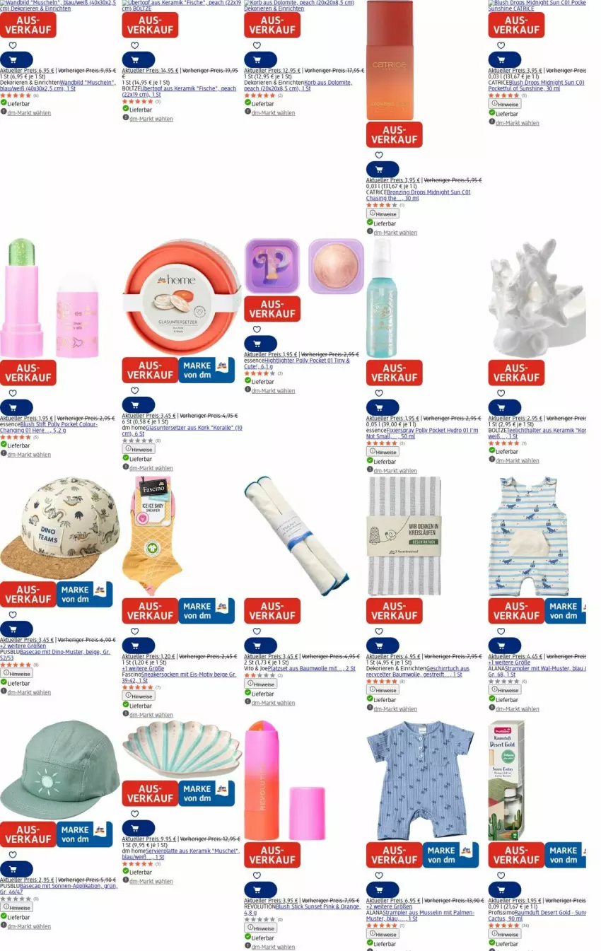 Aktueller Prospekt Dm Drogerie - Prospekte - von 01.09 bis 10.09.2025 - strona 1 - produkty: Astra, Bau, baumwolle, Cap, eis, elle, fisch, fische, geschirr, geschirrtuch, gin, korb, latte, LG, Muscheln, Profissimo, Raumduft, reis, sim, sneaker, sneakersocken, socken, Strampler, sunshine, tee, Teelicht, teelichthalter, Ti, topf, tuc, übertopf, Untersetzer, usb, wolle