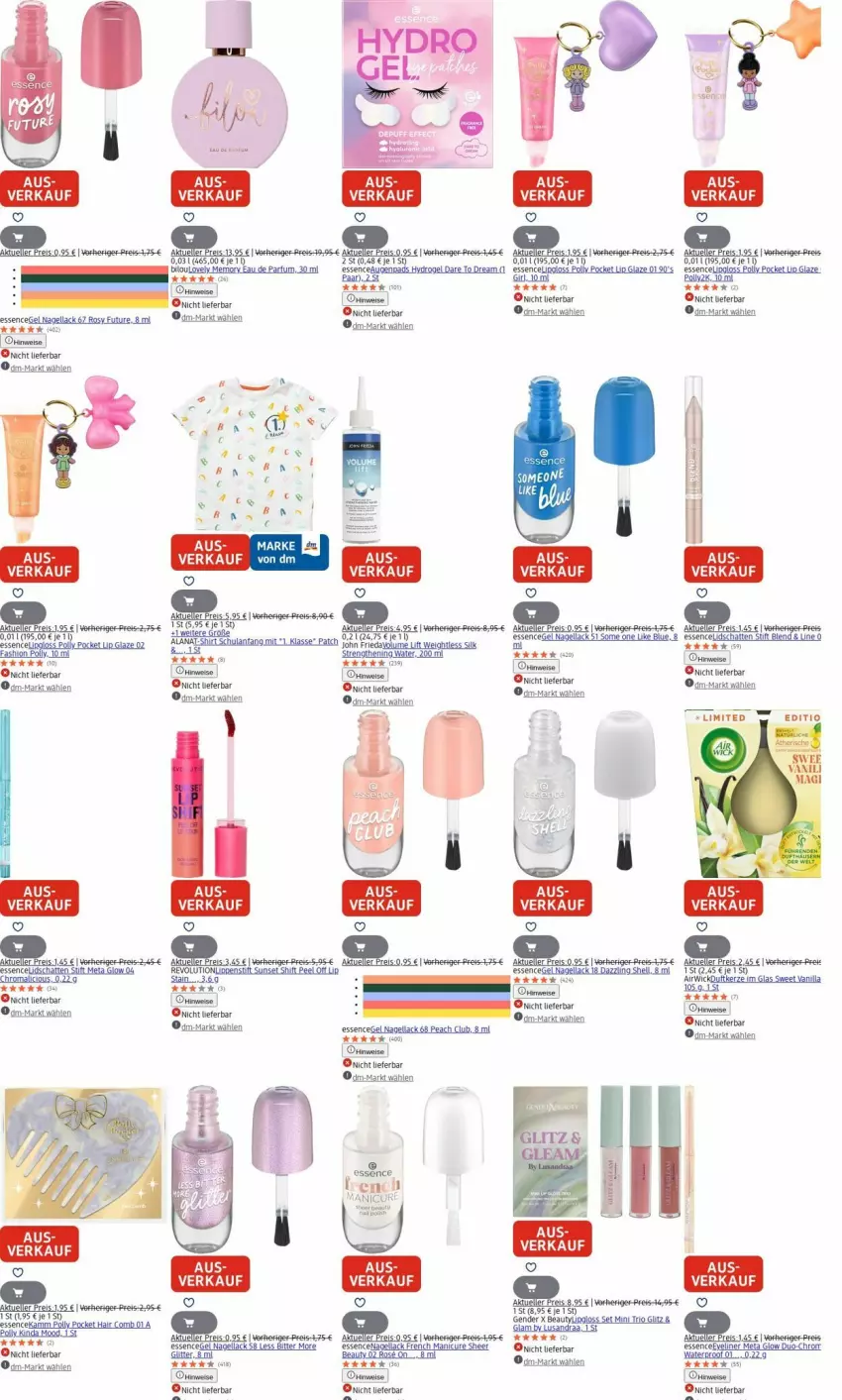 Aktueller Prospekt Dm Drogerie - Prospekte - von 01.09 bis 10.09.2025 - strona 10 - produkty: airwick, auer, Duftkerze, eis, kerze, lack, Lipgloss, Nagellack, reis, rel, senf, shirt, T-Shirt, Ti, WICK