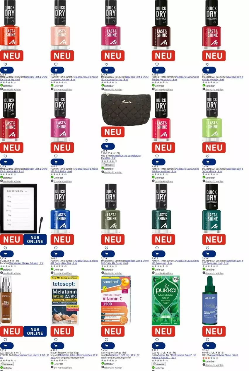 Aktueller Prospekt Dm Drogerie - Prospekte - von 01.09 bis 10.09.2025 - strona 18 - produkty: akku, braun, citrus, coconut, eier, eis, gin, grüner tee, kosmetik, Kosmetiktasche, l'oreal, lack, mint, minze, Nagellack, tablet, tablett, Tablette, Tasche, tee, Ti, vita, Vitamin C, weleda, Yo