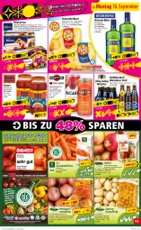 Gazetka promocyjna Norma - Norma - Gazetka - ważna od 23.09 do 23.09.2024 - strona 11 - produkty: ananas, apfel, auer, bacardi, bacardi rum, beutel, bier, bio, bürste, cola, eis, erde, flasche, Gemüsezwiebel, gin, kartoffel, kartoffeln, Käse, kräuter, kräuterlikör, kühlregal, likör, mandel, martini, möhren, Nektar, nektarinen, obst, Obst und Gemüse, pflaume, regal, reis, rum, sac, salat, salate, sauce, snack, speisekartoffeln, tee, Ti, tiefpreis, tonic, und gemüse, weissbier, zwiebel, zwiebeln