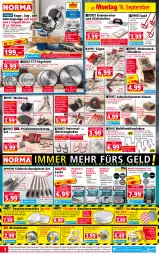 Gazetka promocyjna Norma - Norma - Gazetka - ważna od 23.09 do 23.09.2024 - strona 2 - produkty: Anzug, auer, batterie, Bau, Beba, Bebe, braun, bügel, bürste, bürsten, eis, elle, fenster, Gehrungssäge, gin, Heu, Holz, kissen, lack, Lacke, lamm, LG, Maurerschnur, messer, Messerset, ndk, nuss, Pinsel, Pinselset, Rauch, Reinigung, reis, Ria, ring, sac, säge, schrauben, Schraubendreher, schwamm, shake, Signal, teller, teppich, Ti, tisch, wasser, weck, Weißlack, werkzeug, Zangen