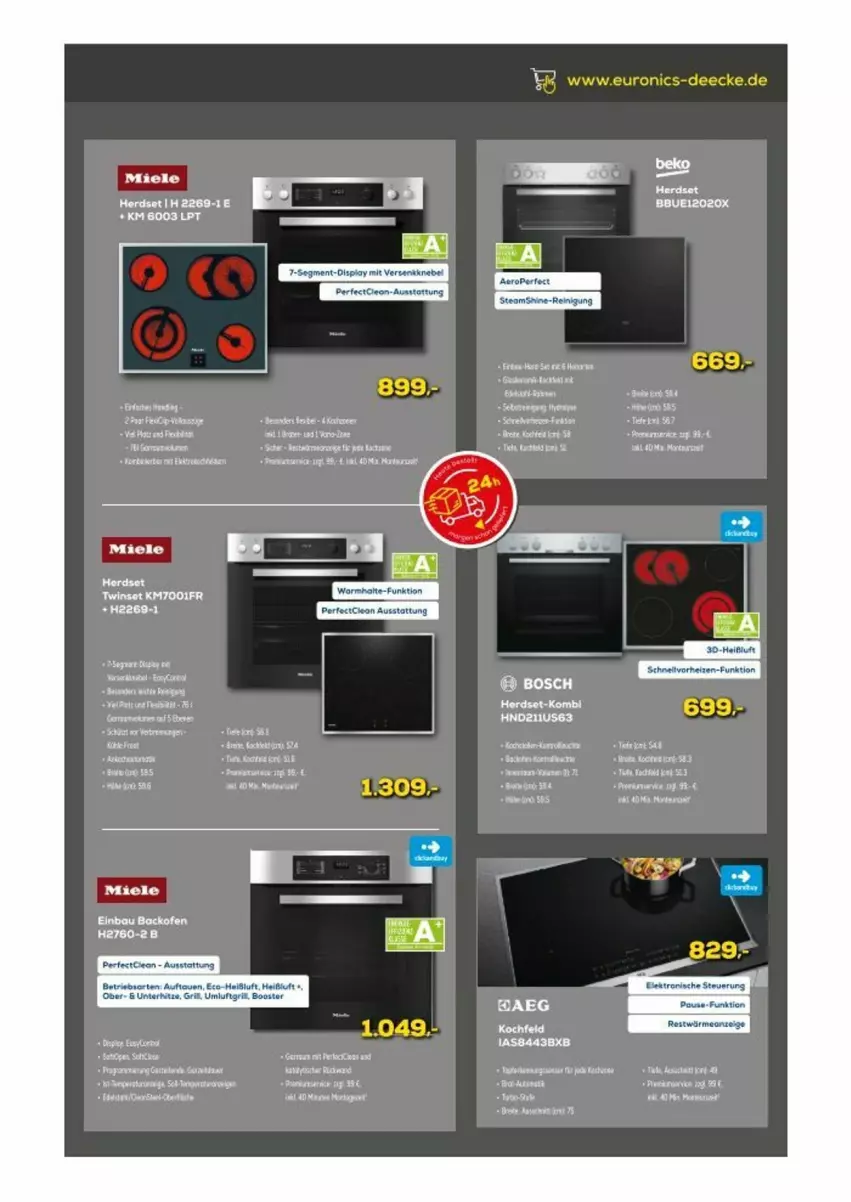 Aktueller Prospekt Euronics - Prospekte - von 14.06 bis 20.06.2023 - strona 5 - produkty: aeg, beko, bosch, herdset, HP, miele, mint, puma, Ria, tee, Ti