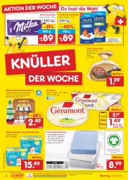 Gazetka promocyjna Netto Marken-Discount - Filial-Angebote - Gazetka - ważna od 01.10 do 01.10.2022 - strona 2 - produkty: Alwa, Bau, bestpreis, bett, Betttuch, bio, brot, cola, eis, elle, flasche, géramont, glasflasche, korn, lieken, lindt, matratze, matratzen, milka, milka schokolade, mineralwasser, natur, ndk, pampers, Pants, reis, rel, schoko, schokolade, spannbetttuch, tee, Ti, tuc, urkorn, versandkostenfrei, wasser, windeln, windeln oder pants