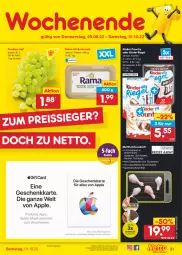 Gazetka promocyjna Netto Marken-Discount - Filial-Angebote - Gazetka - ważna od 01.10 do 01.10.2022 - strona 31 - produkty: angebot, bestpreis, butter, eis, Kinder, kinder country, kinder riegel, Laufen, rama, reis, riegel, Schal, Schale, spülmaschinen, Ti, Tiere, trauben, wasser, ZTE