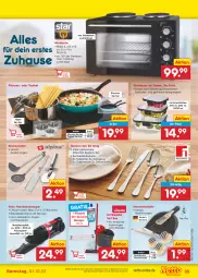 Gazetka promocyjna Netto Marken-Discount - Filial-Angebote - Gazetka - ważna od 01.10 do 01.10.2022 - strona 35 - produkty: akku, akku-handstaubsauger, angebot, backofen, besteck, besteck-set, decke, Deckel, dessert, edelstahl, eis, flasche, gabel, garraum, gefrierschrank, Germ, grill, grillrost, handstaubsauger, küche, Küchen, Küchenhelfer, LG, Löffel, messer, Ofen, pfanne, pfannen, rama, reiniger, reis, ring, Schrank, spülmaschinen, ssd, staubsauger, Ti, topf, Topfset, ZTE