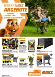 Gazetka promocyjna Obi - Prospekte - Gazetka - ważna od 31.03 do 31.03.2024 - strona 1 - produkty: Blüte, decke, Deckel, eis, ente, erde, Garten, grill, grillfläche, grillrost, Holz, holzkohle, holzkohlegrill, HP, Kohlegrill, latte, lounge-set, pflanze, pflanzen, reis, sessel, Sofa, tee, thermometer, Ti, tisch, tischplatte, top-preis, topf, ZTE