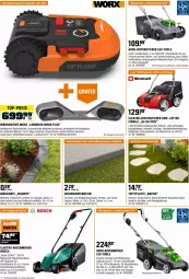 Gazetka promocyjna Obi - Prospekte - Gazetka - ważna od 31.03 do 31.03.2024 - strona 12 - produkty: acer, akku, akku-rasenmäher, Akku-Vertikutierer, bosch, Brei, einhell, eis, Elektro, elektro-rasenmäher, HP, korb, Kugel, ladegerät, latte, LG, mähroboter, messer, Mode, natur, naturstein, rasen, rasenmäher, reis, senf, spee, Ti, Tiere, top-preis, wasser, werkzeug, Yo, ZTE
