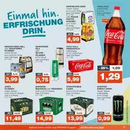 Gazetka promocyjna Real - Gazetka - ważna od 09.09 do 09.09.2023 - strona 17 - produkty: Benediktiner, bier, coca-cola, cola, coupon, coupons, desperados, drink, eis, energy drink, erdinger, jever, jever pilsener, monster, Monster Energy, payback, Peroni, pils, pilsener, reis, Staropramen, steiner, Ti, veltins, veltins pilsener, warsteiner, weissbier, ZTE