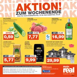 Gazetka promocyjna Real - Gazetka - ważna od 09.09 do 09.09.2023 - strona 28 - produkty: bohne, bohnen, bohnenkaffee, bosch, dry gin, edelstahl, eis, elle, ente, filet, gin, gurke, herdarten, jacobs, Jacobs Gold, kaffee, Kochtopf, LG, london dry, london dry gin, löslicher bohnenkaffee, Narzissen, reis, rwe, salat, Salatgurke, sandwich, schwein, schweine, schweinefilet, Tanqueray, Ti, topf, topf-set, wein, weine, ZTE