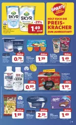 Gazetka promocyjna Combi - Prospekte - Gazetka - ważna od 04.01 do 04.01.2025 - strona 9 - produkty: arla, arla skyr, Ayran, Becher, beutel, danone, danone fruchtzwerge, Dr. Oetker, drink, eis, filet, filets, flasche, frucht, fruchtjoghurt, fruchtzwerge, hering, Herings, heringsfilets, joghur, joghurt, Kefir, kracher, milka, mousse, Müller, natur, naturjoghurt, reis, ring, sahne, Schal, Schale, schoko, Skyr, snack, Ti, torte, tortelloni, ZTE