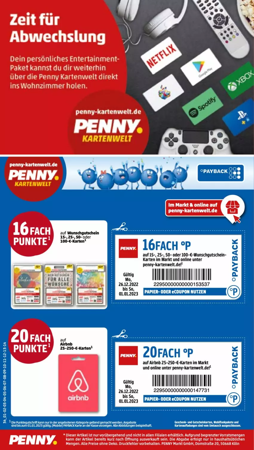 Aktueller Prospekt Penny - Prospekte - von 25.12 bis 30.12.2022 - strona 34 - produkty: angebot, angebote, coupon, eis, ente, erde, gutschein, LG, mac, papier, payback, reis, rum, Ti, ZTE