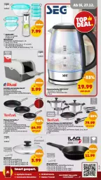 Gazetka promocyjna Penny - Prospekte - Gazetka - ważna od 30.12 do 30.12.2022 - strona 23 - produkty: aust, coupon, coupons, decke, Deckel, edelstahl, eis, Glasdeckel, glaskaraffe, herdarten, K2, Karaffe, kartoffel, Kocher, küche, Küchen, Küchenhelfer, payback, pfanne, pfannen, pfannen-set, Pfau, quad, schüssel, Signal, stielkasserolle, Ti, tisch, topf, wasser, wasserkocher