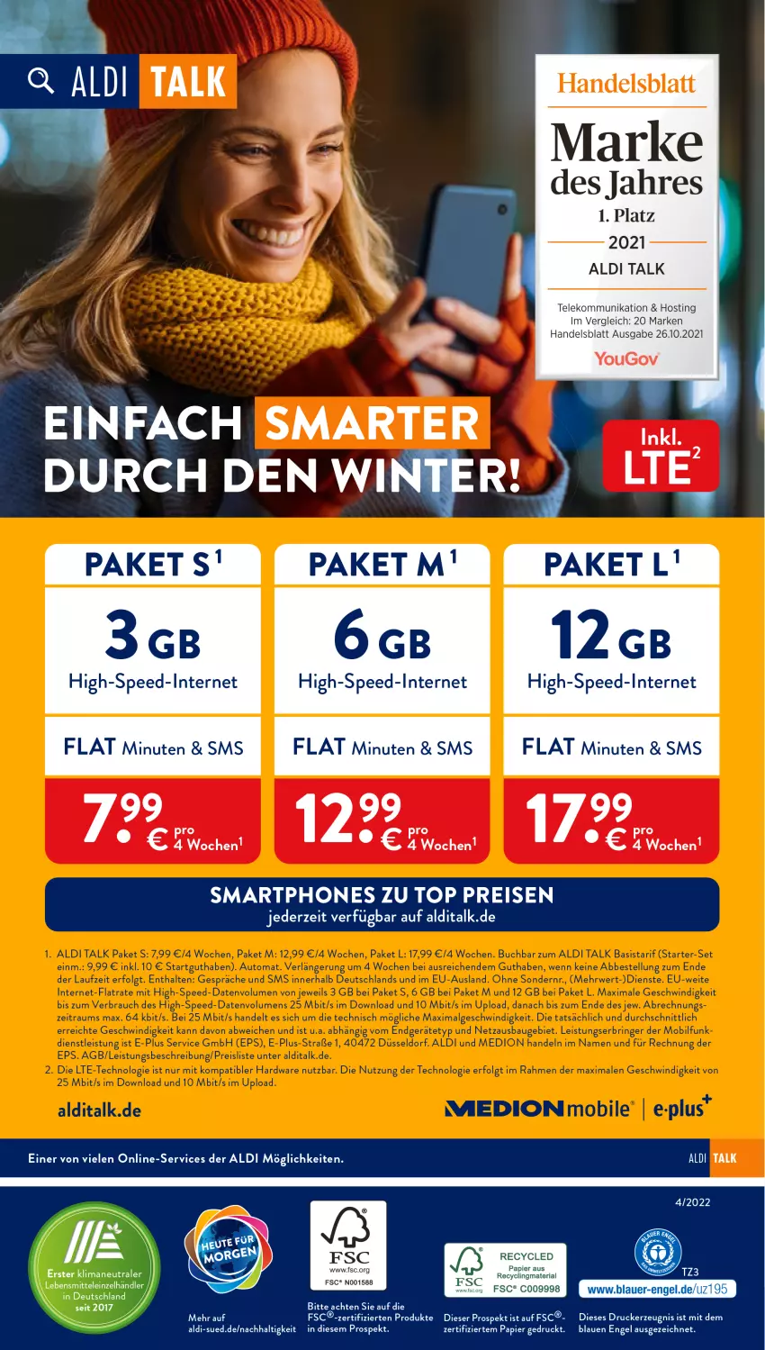 Aktueller Prospekt AldiSud - ALDI Aktuell - von 24.01 bis 29.01.2022 - strona 53 - produkty: aldi, aldi talk, Clin, drucker, eis, Engel, kerze, papier, recyclingmaterial, reis, Ria, smartphone, smartphones, spee, Ti, Yo