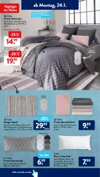 Gazetka promocyjna AldiSud - ALDI Aktuell - Gazetka - ważna od 29.01 do 29.01.2022 - strona 12 - produkty: aldi, Bau, baumwolle, bett, Betttuch, bettwäsche, dell, dormia, eis, elle, kissen, kopfkissen, LG, Mode, reis, spannbetttuch, teppich, tuc, wendebettwäsche, wolle