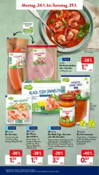 Gazetka promocyjna AldiSud - ALDI Aktuell - Gazetka - ważna od 29.01 do 29.01.2022 - strona 9 - produkty: basilikum, bio, bolognese, eis, garnelen, kasseler, Kinder, kochschinken, lack, LG, reis, sahne, sauce, Schal, Schale, schinken, schnitten, Spezi, Ti, Tiger-Garnelen, tomate, tomaten, tomatensauce, Vegeta, wiener, wurst, würstchen