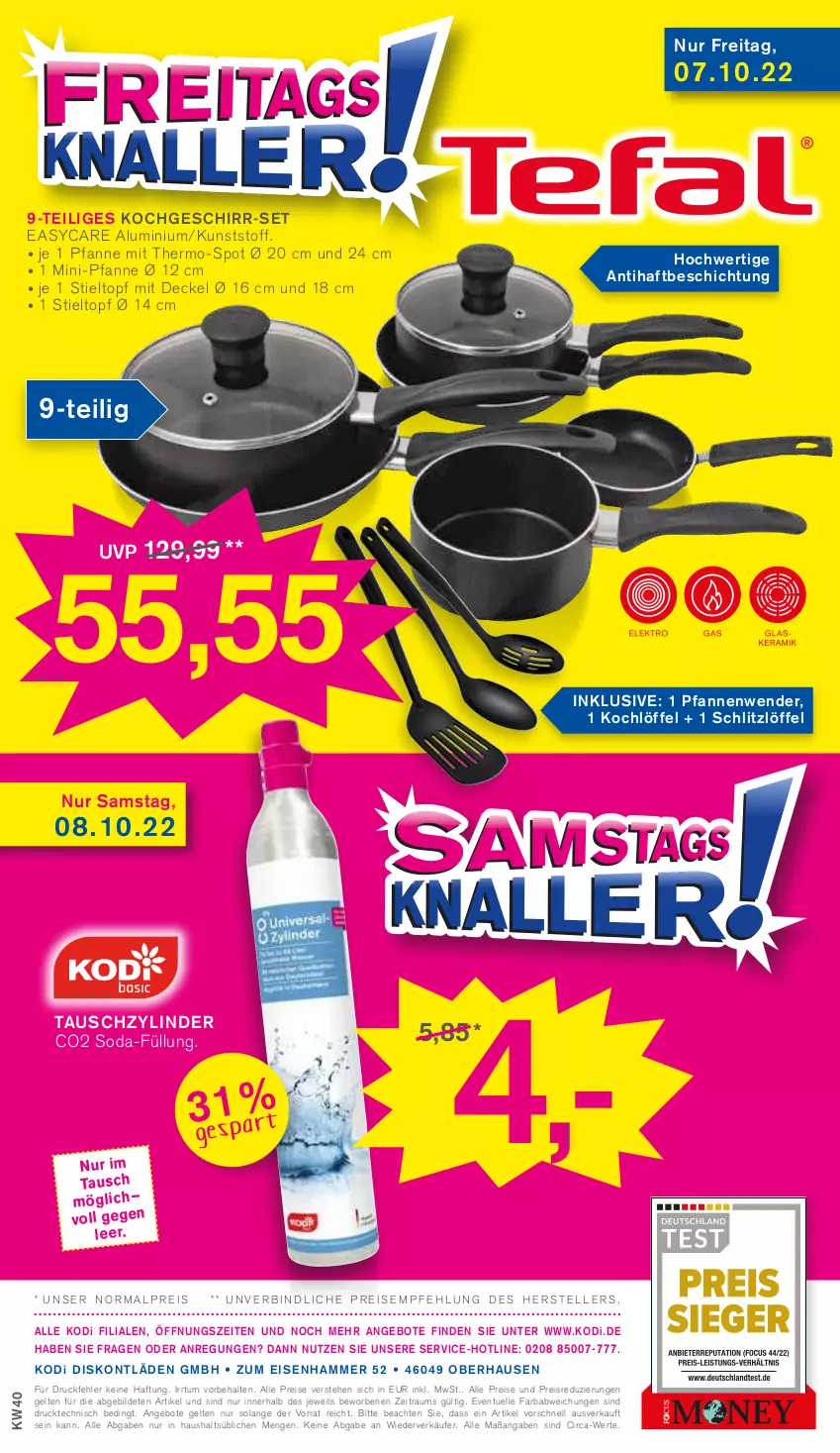 Aktueller Prospekt Kodi - Prospekte - von 24.09 bis 29.09.2022 - strona 16 - produkty: angebot, angebote, decke, Deckel, eis, elle, geschirr, Geschirr-Set, Kochlöffel, Löffel, pfanne, pfannen, Pfannenwender, reis, Soda, teller, Ti, topf