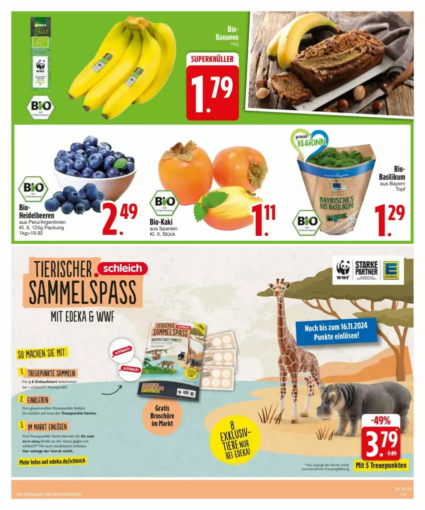 Aktueller Prospekt Edeka - Prospekte - von 03.11 bis 13.11.2024 - strona 5 - produkty: basilikum, beere, beeren, bio, deka, eier, heidelbeere, heidelbeeren, Kaki, mac, Schleich, Ti, topf